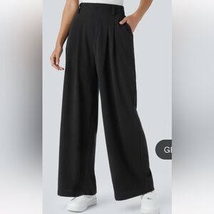 Halara Flex™ High Waisted Pocket Wide Leg Waffle Work Pants, Size M